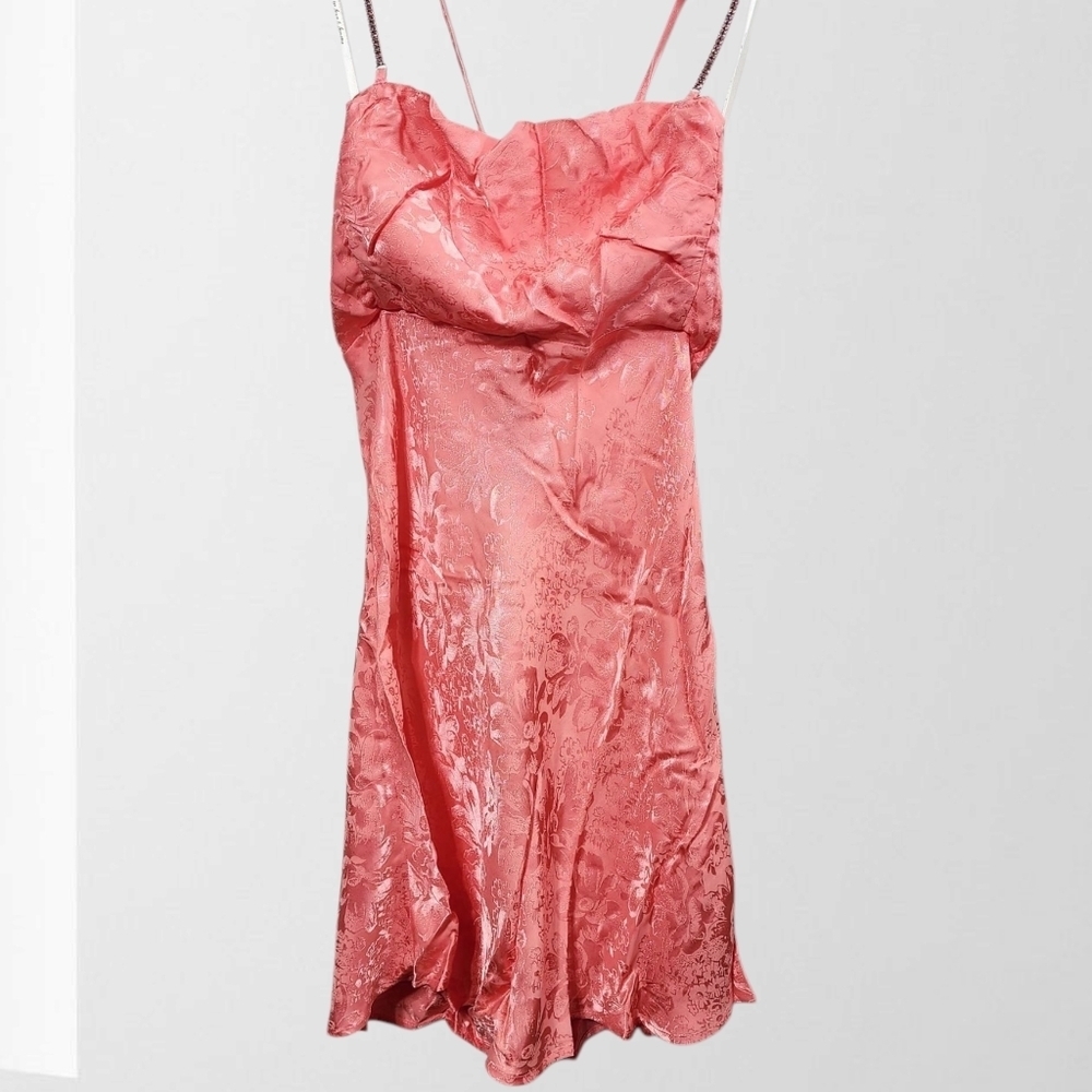 New For Love & Lemons Gabrielle Embellished Mini Slip Dress - Picture 5 of 8